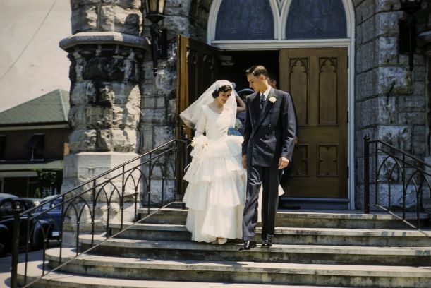 Bob and Mary Wedding 1957